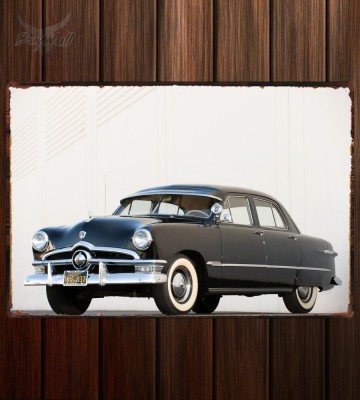 Металлическая табличка Ford Custom Deluxe Fordor Sedan (73B)